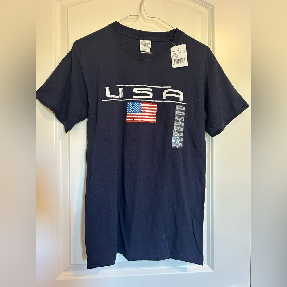 Nwt Usa Tshirt Navy Blue